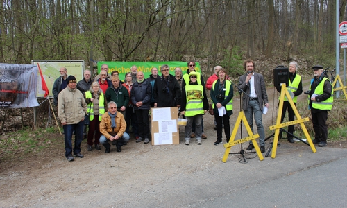 Der Asse II-Koordinationskreis hatte zur Kundgebung geladen.  Fotos: Alexander Dontscheff