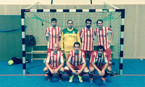 Vorzeitig Meister: Arne Ruff, Benjamin Kubiak, Ilias Dag, Ole Wegener, Daniel Heidenreich, Niklas Noeske, Valerio Giacomantonio. Es fehlen: Robert Chall, Olcay Irek, Claudius Ludwig, Michael Teemann, Bastian Hesse. Foto: privat