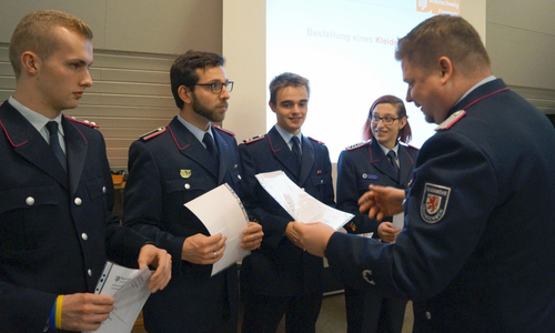 Yannik Schönherr, Fabian Koschowitz, Paul Altmann, Melanie Siebert und Martin Siegfried (v. li.). Foto: Ortsfeuerwehr Riddagshausen