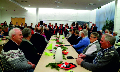 80 Gäste fanden sich zu der Feierlichkeit in der Lindenhalle ein. Foto: SoVD