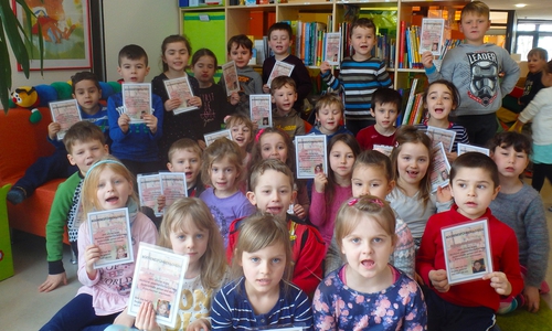 Die Kinder der Kita Geibelstraße machten den Bücherführerschein. Foto: Thorsten Raedlein/Stadt Wolfenbüttel
