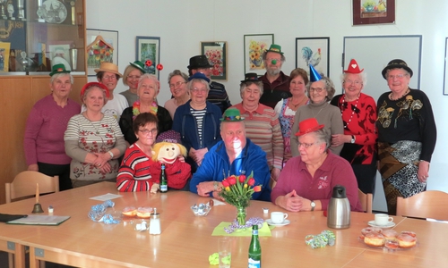 Gleich geht die Faschingsfeier richtig los! Foto: Ehrhard Dette