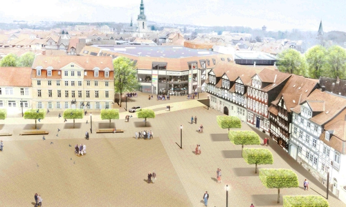 Der Siegerentwurf für die Neugestaltung des Schlossplatzes. Visualisierung: Mann Landschaftsarchitektur