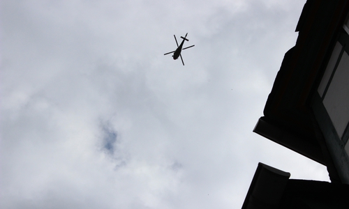 Mit einem Hubschrauber konnte der vermisste Mann in einem Maisfeld gefunden werden. Foto: Anke Donner