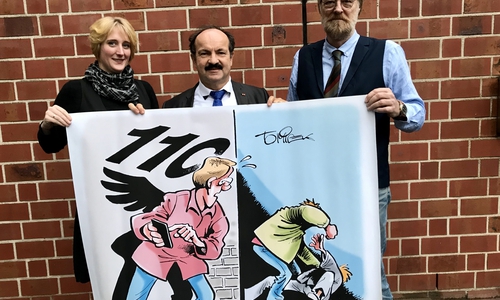 Katrin und Klaus Stüllenberg, Vorstand der gleichnamigen Stiftung stehen mit Günter Koschig hinter den Zielen der GZK.  Foto: GZK