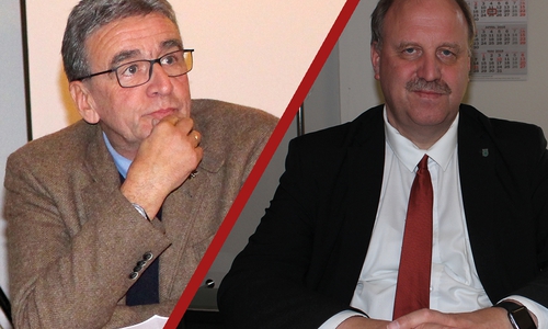 Der Bürgermeister der Stadt Wolfenbüttel Thomas Pink widerspricht seinem Amtskollegen aus der Gemeinde Schladen-Werla Andreas Memmert. Foto: Nick Wenkel/Alexander Dontscheff