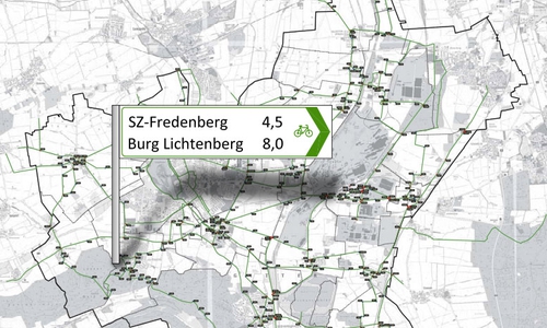 Bald soll es für Fahrradfahrer leichter sein den richtigen Weg zu finden. Karte: Stadt Salzgitter