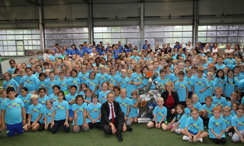 Das Bewegungsfestival „Sport-Oskar“ begeisterte 300 Grundschulkinder. Fotos: BraWo