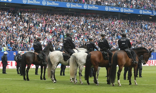 Bundesweite Stadionverbote sind nach einer Entscheidung der Karlsruher Richter gültig. Symbolfoto: Agentur Hübner
