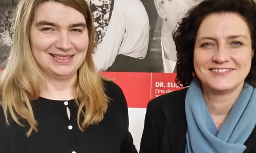 Die ASF-Bezirksvorsitzende Simone Wilimzig-Wilke interviewte die Sozialministerin Dr. Carola Reimann. Foto: ASF