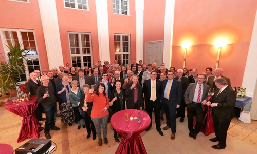 Vertreter von Kirchen, Vereinen, Verbänden, Feuerwehren, Politik und Wirtschaft trafen sich beim Neujahrsempfang der Gemeinde Sickte im historischen Rittersaal im Sickter Herrenhaus. Foto: Hans-Lothar Köchy