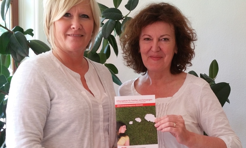 Im Bild: Christina v. Buch, Dora Wolf, Foto:  AWO-Familienberatungszentrum