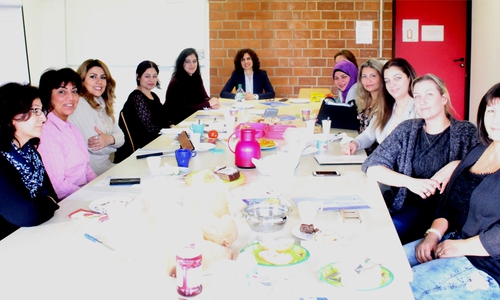 Gemeinsames Gespräch des Frauennetzwerks mit Frau Nourkhiz im Rahmen der Abschlussveranstaltung Foto: Stadt Peine