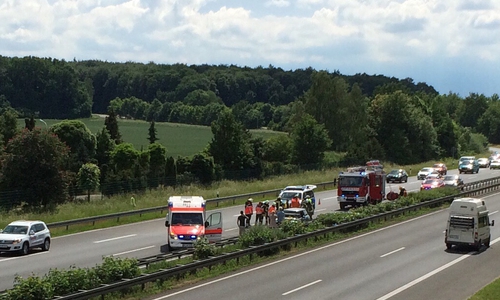 Feuerwehr, Rettungsdienst und Polizei waren vor Ort. Foto: privat