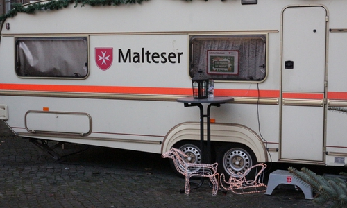 Die Malteser sorgen für die Erstversorgung auf dem Weihnachtsmarkt. Foto: Archiv