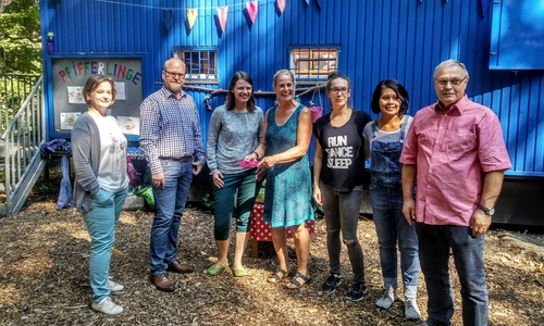 Nicole Behlendorf, Tobias Breske, Julia Hamburg, Heike Meyerhof, Yvonne Zettler, Eppi Luschert, Hans-Joachim Gottschlich. Foto: Die Grünen
