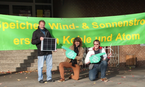 Bernhard Foitzik, Angelika Uminski und Lutz Seifert. Foto: Bündnis 90/Die Grünen