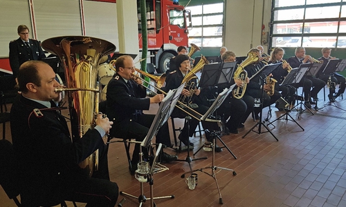 Der Feuerwehr-Musikzug Ahnsen/Meinersen spielte. Foto: Samtgemeindefeuerwehr Meinersen/Schaffhauser