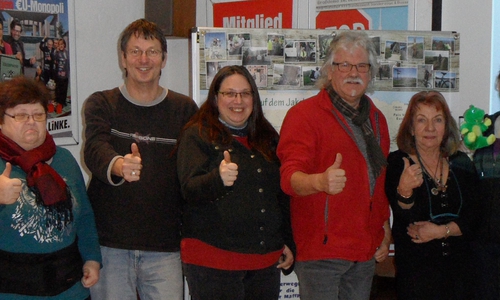 Das Sozialcaféteam mit Manfred Kramer. Foto: Privat