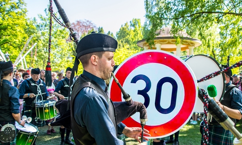 Zum Highland Gathering wird angrenzend zum Veranstaltungsgelände wieder eine 30er Zone eingerichtet. Foto: PeineMarketing GmbH