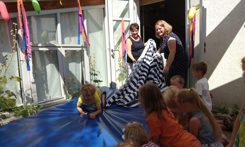 Am heutigen Vormittag wurden all jene Kinder rausgeschmissen, für die am 11. August die Einschulung ansteht. Foto: Werner Heise
