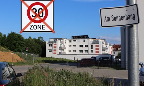 Der Wunsch der Grünen: Tempo-30  im gesamten Baugebiet an der Salzdahlumer Straße. Foto: Nick Wenkel