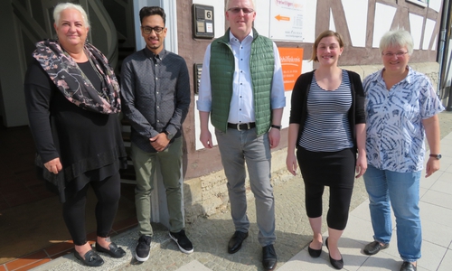 Das Team der Freiwilligenagentur (v.l.): Leiterin Astrid Hunke, Besnik Salihi, Vorsitzender Falk Hensel, Steffi Elina Bischoff und Sylja Baranowski. Foto: Privat