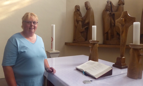 Eine neue Küsterin für evangelisch-lutherische Kirchengemeinde. Foto: Siegfried Hauptstein