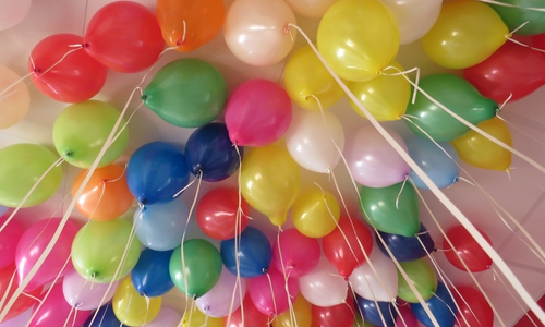 Luftballons am Einweihungstag der zweiten Kindertagesstätte in Wendhausen „Kita Mühlennest“ im Februar 2019 Foto: Gemeinde Lehre