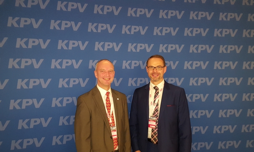 Jan Sibbbersen und Jens Thurow bei der KPV-Bundesvertreterversammlung in Braunschweig. Foto: KVP Wolfsburg