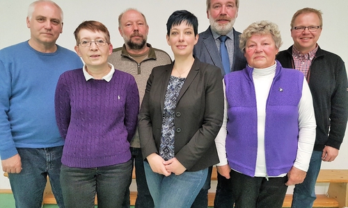 v.l.: Stellv. Vorsitzender und Schatzmeister Michael Ebe, Mitgliederbeauftragte Marion Ebe, Beisitzer Andreas Lüttge, Landtagskandidatin Sarah Grabenhorst-Quidde, Vorsitzender Karl-Heinz Müller, Beisitzerin Christa Neurath, Beisitzer Heinz Mühlenkamp. Foto: CDU Orstverband Roklum