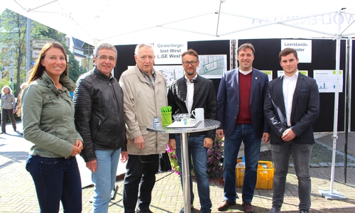 Bürgermeister Thomas Pink und seine Mitarbeiter freuten sich über jeden Besucher. Foto: Nick Wenkel