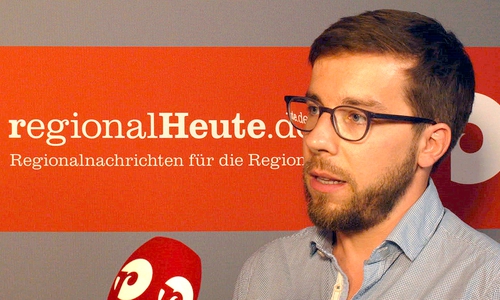 Victor Perli ( Die LINKE) im regionalHeute.de-Studio. Video/Foto: Jan Weber