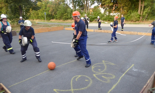 Viel Spass beim Schlauchball. Foto: S.Hauptstein