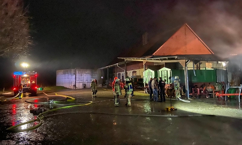 Rund 100 Feuerwehrleute waren im Einsatz.