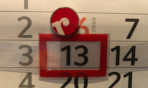 Heute ist Montag, 13. Januar 2020
