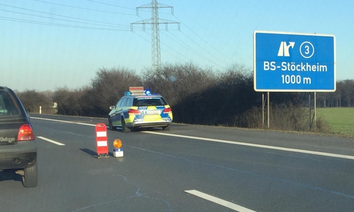 Der Unfall bei der Ausfahrt Stöckheim ist mittlerweile abgearbeitet.