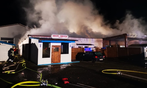 Die Wohneinheiten befinden sich auf dem Gelände einer ehemaligen Tankstelle.