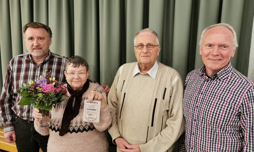 v.l.n.r.: Detlef Hübner, Hannelore Prüße, Günter Prüße und Bernd Oehlmann. 