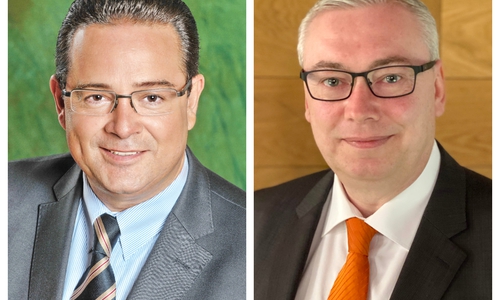 Mike Hübner (li.) und Lorenz Ziolka.