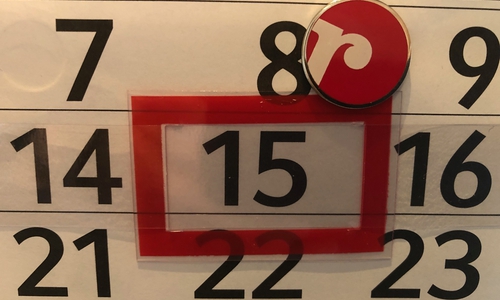 Heute ist Mittwoch, 15. Januar 2020