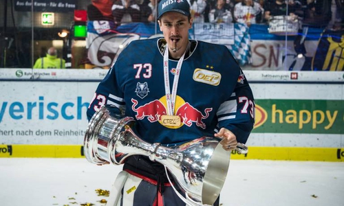David Leggio war bei allen drei Titel mit dem EHC Red Bull München dabei. Foto: imago/Eibner