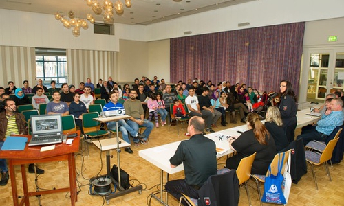 Informationsveranstaltung der Polizei für Flüchtlinge in Hahnenklee. Foto: Photogeno, Heike Göttert