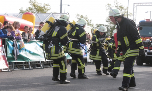 Am morgigen Samstag findet an der Schweigerstraße das 6. Feuerwehr-Pulling statt. Foto: Anke Donner 