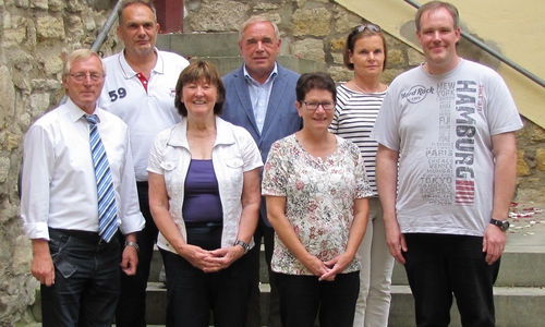 Der neue Vorstand v.l: Konrad Gramatte, Jens Golombek, Karin Schäfer, Volker Nesbor, Kerstin Prediger, Antje Brunke, Maik Eggeling. Foto: KSB
