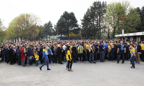 Am Eingang an der Rheingoldstraße kam es zu den Vorfällen. Symbolbild: Frank Vollmer
