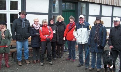Kiwanis Club trotz schlechten Wetters auf Braunkohlwanderung. Foto: Privat