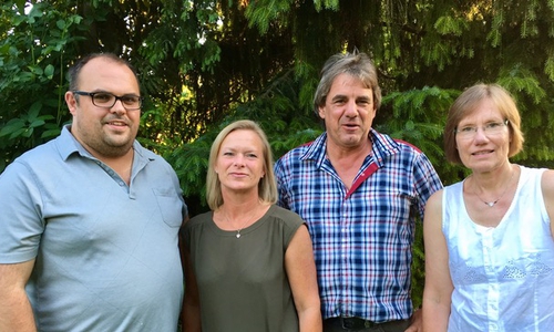 Von links: Matthias Olschack, Dunja Kreiser, Jörg Brendel, Irene Mutke. Foto: Privat