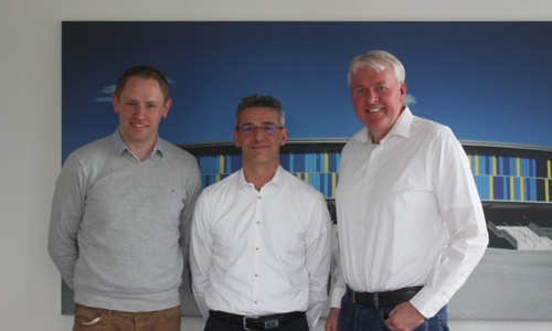 Sven Rosenbaum, Michael Haertle und Bernd Rosemeyer (v.l.n.r.) werden gemeinsam mit Michael Simon (nicht im Bild) das Management leiten. Foto: Rayk Maschauer