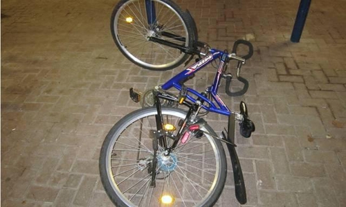 Bei dem Fahrrad handelt es sich um ein blaues Mountainbike der Marke Mifa. Foto: Polizeikommissariat Wolfenbüttel